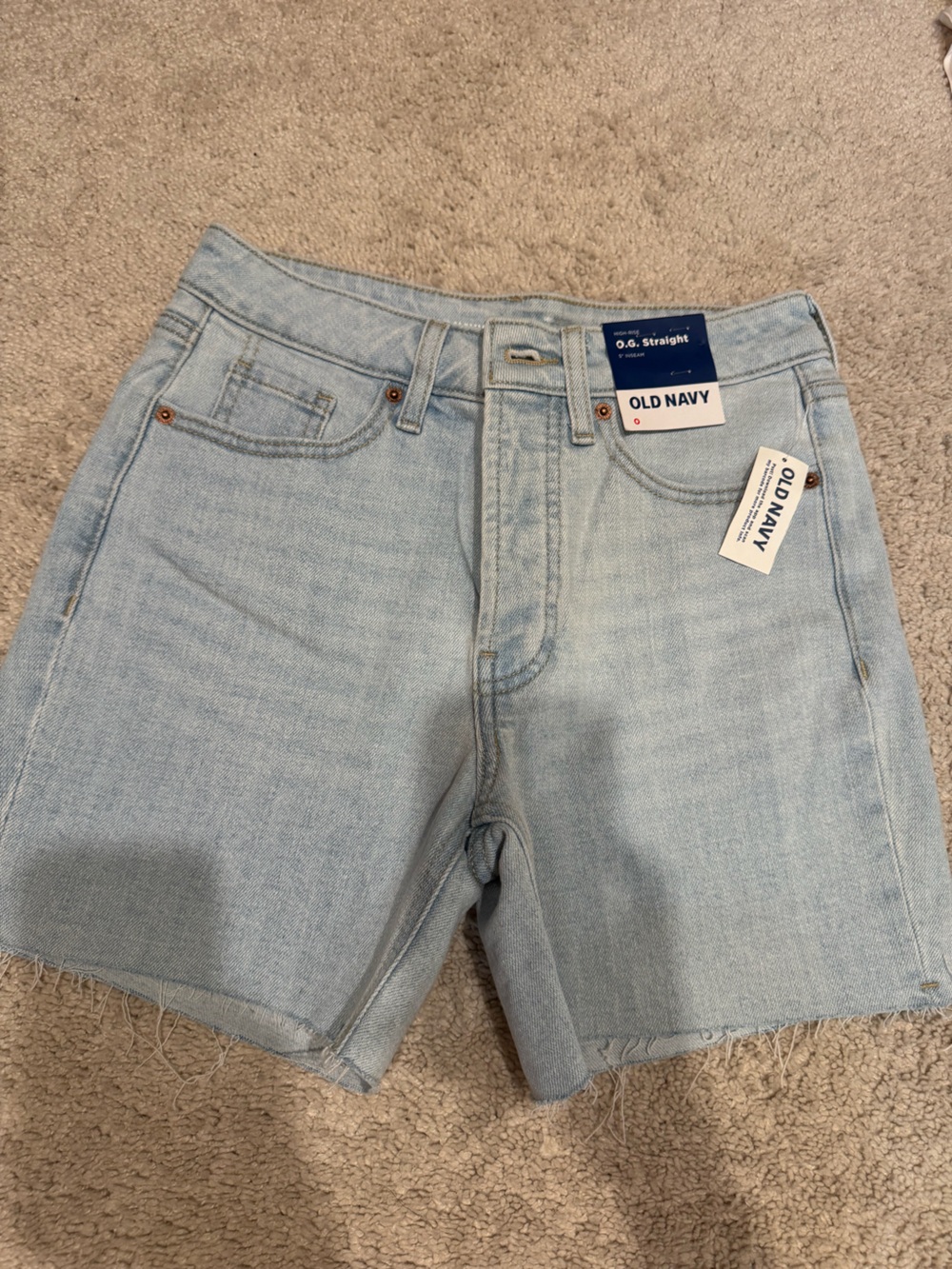 Old Navy Pale Blue Straight-Leg Women’s Jeans